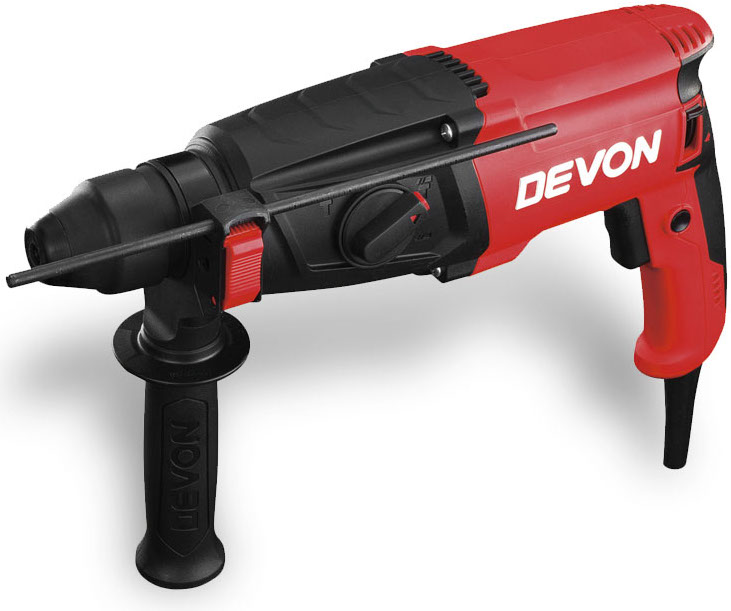 Devon Rotary Hammer Drill 3in1, 800W, 1150rpm, 2.7kg 1107-26DRE